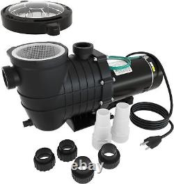 Above Ground/Inground Pool Pump 2HP Dual Voltage Pool Motor 115V/230V with