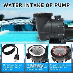 Above Ground/Inground Pool Pump 2HP Dual Voltage Pool Motor 115V/230V with