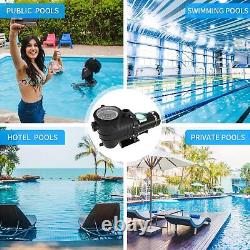 Above Ground/Inground Pool Pump 2HP Dual Voltage Pool Motor 115V/230V with