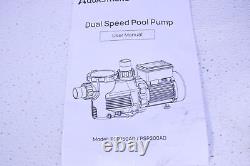 Aquastrong 1.5 HP In Above Ground Dual Speed Pool Pump 115V 4795GPH High Flow