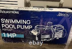 Aquastrong 1 HP In/Above Ground Pool Pump with Timer, 220V, 6100GPH, High Flow