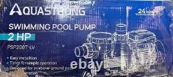 Aquastrong 2 HP In/Above Ground Pool Pump with Timer, 115V, 8917GPH, PSP200T-LV