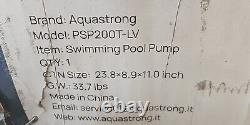 Aquastrong 2 HP In/Above Ground Pool Pump with Timer, 115V, 8917GPH, PSP200T-LV