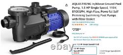 Aquastrong 2 hp pool pump