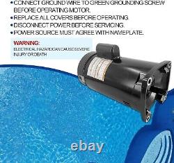 B2855 Pool Pump Motor Square Flange Threaded Shaft Swimming Pool Pump 2HP 230V