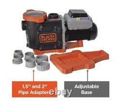 BLACK & DECKER 1.5 HP POOL PUMP variable speed new open box FREE SHIPPING