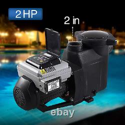 BLUE WORKS BLPVS2020P Variable Speed Pump for In-Ground Swimming Pools, 2HP, 220