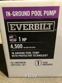 BRAND NEW-Everbilt 1 HP In Ground Pool Pump EB1100DP