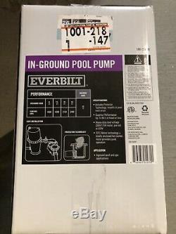 BRAND NEW-Everbilt 1 HP In Ground Pool Pump EB1100DP