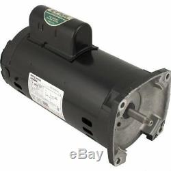 Black 1 HP 3-Phase Square Flange Motor Replacement Inground Pool and Spa Pump