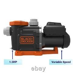 Black & Decker 3 HP Energy Star Variable Speed In Ground Swimming Pool Pump