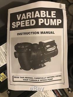 Blue Torrent Variable Speed in-ground Pool Pump 1.5 hp 3450 rpm energy star