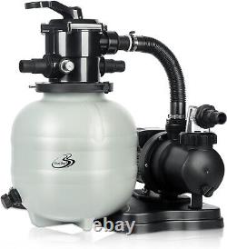 Bluebay Sand Filter Pump for above Ground Pool, 13 Pool Sand Filter 1/3HP, 1850