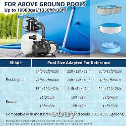 Bluebay Sand Filter Pump for above Ground Pool, 13 Pool Sand Filter 1/3HP, 1850