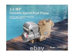 CIPU 1.5HP Variable Speed Inground Pool Pump 230V High Performance Intelligen