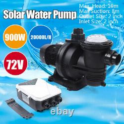 DC Solar Pump In-Ground Swimming Pool Pump Clean Spa Brushless Motor 20,000L/H
