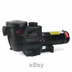 Deluxe High Performance Pool Pump In-Ground 1 HP 115-230V with Fittings