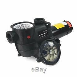 Deluxe High Performance Pool Pump In-Ground 1 HP 115-230V with Fittings
