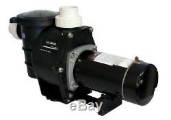 Deluxe High Performance Swimming Pool Pump In-Ground 1.5 HP-230V withFittings