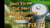 Don T Throw Out A Cheap Intex Or Bestway Pool Filter Pump Fixing Cleaning Is Easy U0026 Saves Money