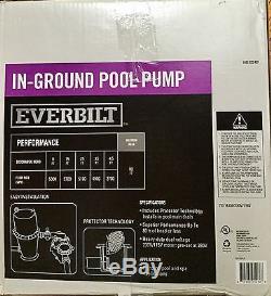 EVERBILT 1.5 HP 230/115-Volt In-Ground Pool Pump with Protector Technology