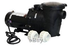 Energy Efficient 2 Speed Pump for In-Ground Pool 0.75 HP-115V with Fittings