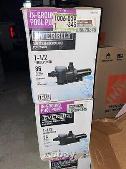 Everbilt 1.5 HP 2-Speed 230V Pool Pump FREE SHIPPING BRAND NEW IN BOX