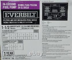 Everbilt 1.5 HP 2-Speed Pool Pump 230-Volt SPP15002-2SP