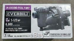 Everbilt 1.5-HP 230/115-Volt In-Ground Pool Pump with Protector Technology