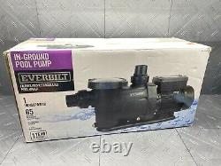 Everbilt 1 HP In Ground Pool Pump 65 GPM 48 Ft Max Vertical Lift PCP10002 Used