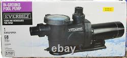 Everbilt 1HP 2 Speed Pool Pump 230 Volt Motor Above In ground Water Self Priming