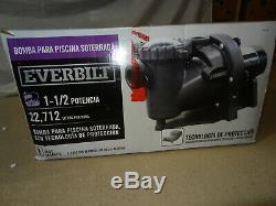Everbilt EB1150TLP In-Ground pool pump with protector technology 1-1/2HP 6000 GP