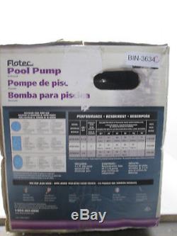 Flotec- 1.5 HP High-Performance In-Ground Pool Pump (EX CONDITION) BIN-3634C
