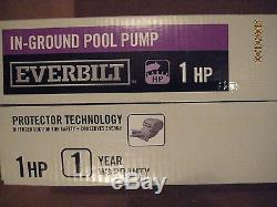 Free Shipping New Everbilt EB1100DP 1 HP In-Ground Pool Pump 115/230 Volts