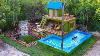 Full Build A Modern Villa With Swimming Pool Fish Pond And Garden In The Forest By I Am Builder
