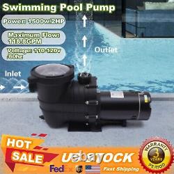 Hayward 2.0HP Swimming Pool Pump In/Above Ground & Motor Strainer Filter Basket