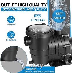 Hayward 2.0HP Swimming Pool Pump In/Above Ground & Motor Strainer Filter Basket