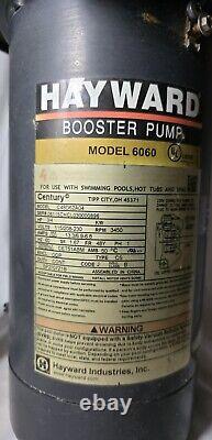 Hayward Booster Pump 6060 For Pressure-Side Swimming Pool Cleaners 3/4 HP