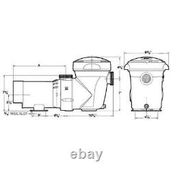 Hayward W3SP1592 PowerFlo Matrix 1 HP Above Ground Pool Pump, 115V