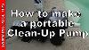 How To Make A Portable Clean Up Pump To Vacuum Out A Pool