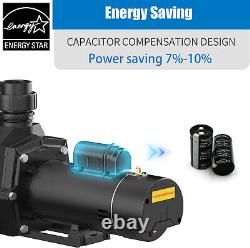 IMeshbean 2.5HP Inground Pool Pump Motor 9000GPH 98FT Head Lift 2 NPT 110-240V