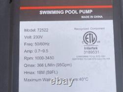 INTERTEK 72522 VSP 1-1/2 HP Variable Speed Pool Pump PROGRAMMABLE