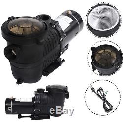 In Ground Motor 1.0HP Swimming Pool Pump with Strainer, High-Flo, Hi-Rate Inground