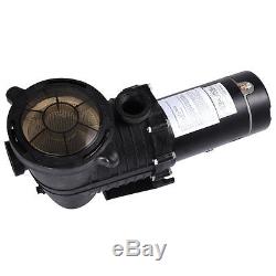 In Ground Motor 1.5HP Swimming Pool Pump with Strainer, High-Flo, Hi-Rate Inground