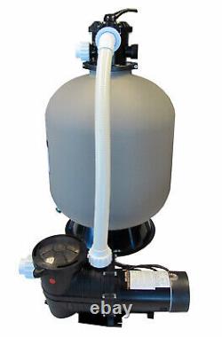In-Ground Swimming Pool 24 Sand Filter System with 2 Speed 1 HP Pump