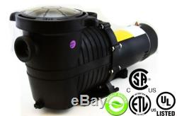 In Ground Swimming Pool Pump HIGH ENERGY SAVING EFFICIENT 1HP Water Strainer NEW