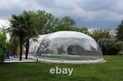 Inflatable Hot Tub Swimming Pool Solar Dome Cover Tent With Blower & Pump