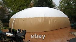 Inflatable Hot Tub Swimming Pool Solar Dome Cover Tent With Blower & Pump