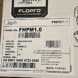 Jandy FloPro Series 1. HP 115/208-203v Pump For Swimming Pool