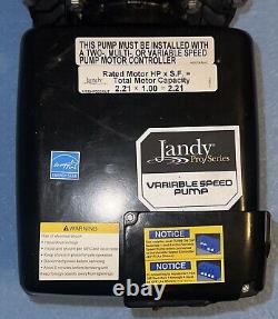 Jandy Pro Series ePump Variable Speed Pool Pump 2.2 Hp -Tested- No Controller